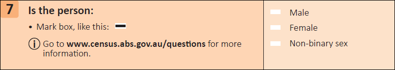 This question seeks information on the sex of a person. 